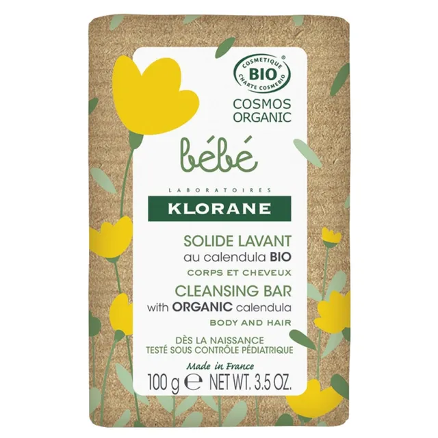 KLORANE Baby Gentle Cleansing Bar With Calendula 100g