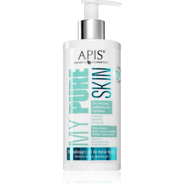 Apis Natural Cosmetics My Pure Skin Normaliseeriv geeljas puhastusvahend näole 300 ml