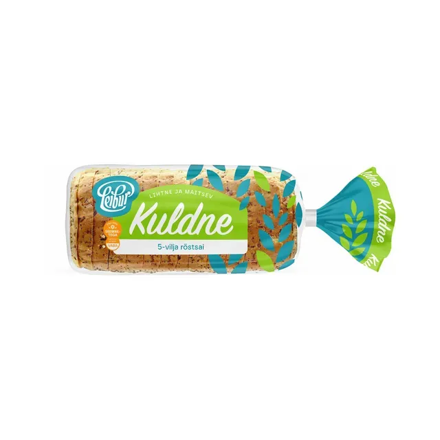 Kuldne 5-vilja röstsai, LEIBUR, 525 g