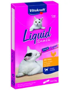 Vitakraft Liquid Snack kana ja tauriniga maius kassidele 6x15g