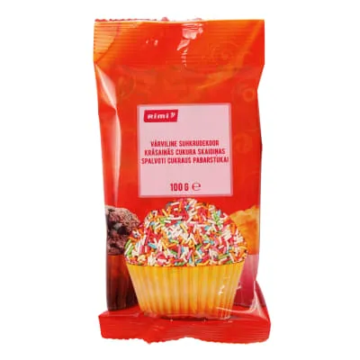 Värviline suhkrudekoor Rimi 100g