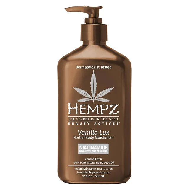HEMPZ Vanilla Lux Herbal Body Moisturizer 500ml