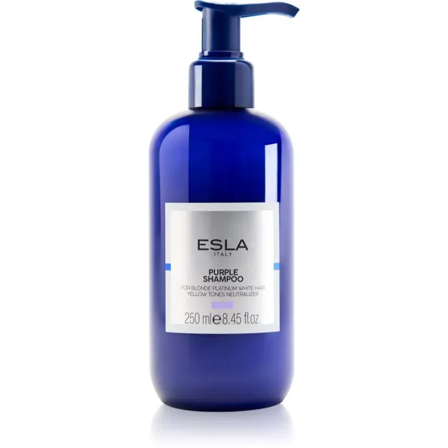 ESLA ITALY Purple Šampoon blondidele juustele kollaste toonide neutraliseerimiseks 250 ml