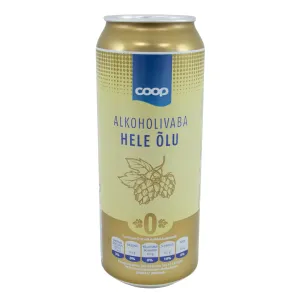 Coop alk.vaba hele õlu 0.5L prk