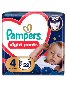 Pampers Night Pants püksmähkmed suurus 4 (52 tk)