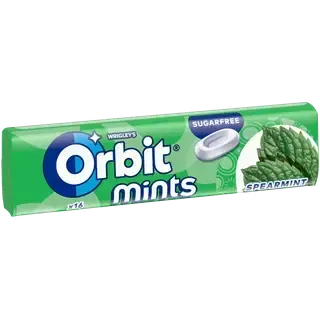 Pastillid Spearmint Mints magusainetega, ORBIT, 28 g