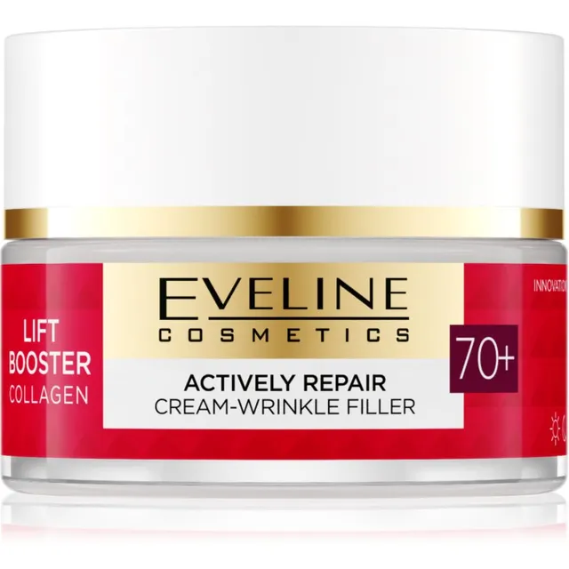Eveline Cosmetics Lift Booster Collagen Niisutav ja toitev kreem kortsudele 70+ 50 ml