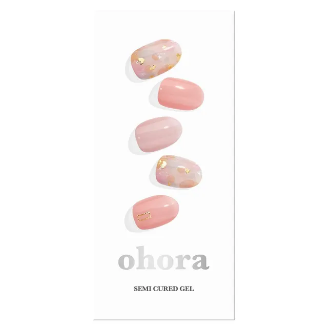 OHORA Semi Cured Gel Nail Strips N Lazy Sunday 30pcs
