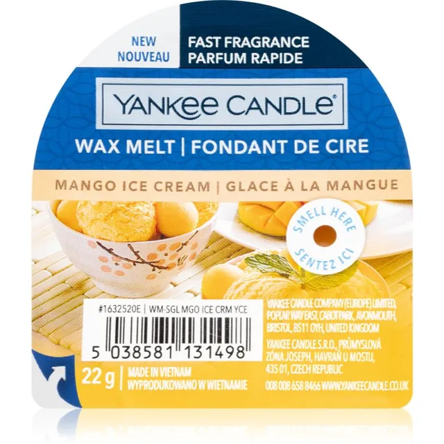 Yankee Candle Mango Ice Cream sulatusvaha 22 g