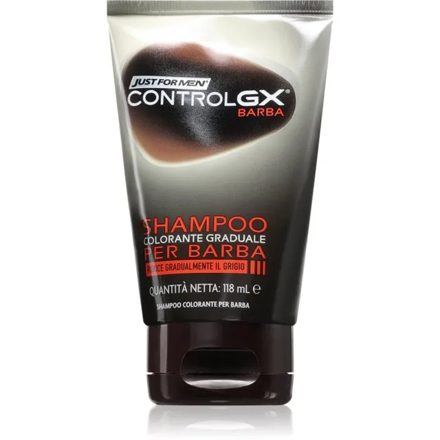 Just for Men Control GX Shampoo Šampoon hallide habemekarvade toonimiseks 118 ml