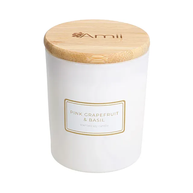 Sojavahast lõhnaküünal Pink Grapefruit & Basil, AMII, 1 tk