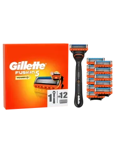 Gillette Fusion5 Power raseerija + 12 vahetustera