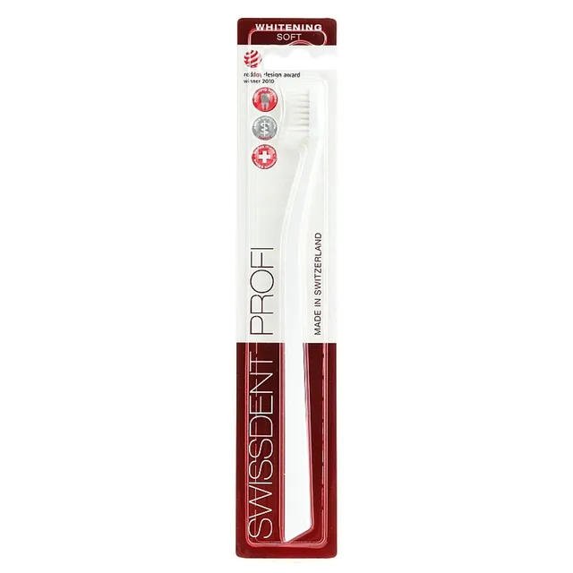 SWISSDENT Profi Whitening Soft Toothbrush White