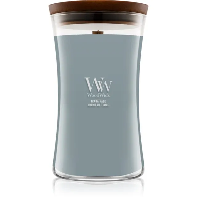 Woodwick Terra Haze lõhnaküünal puidust taht 610 g