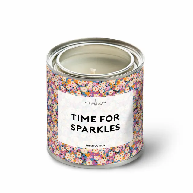 The Gift Label Candletin - Time For Sparkles SS25 - Fresh Cotton