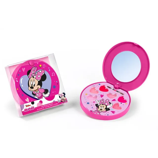 Disney Minnie Lip Gloss Set Huuleläikekomplekt peegli ja aplikaatoriga 1 tk