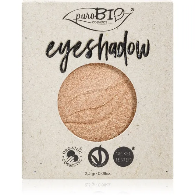 puroBIO Cosmetics Compact Eyeshadows Lauvärv täitepakend varjund 01 Sparkling Wine 2,5 g