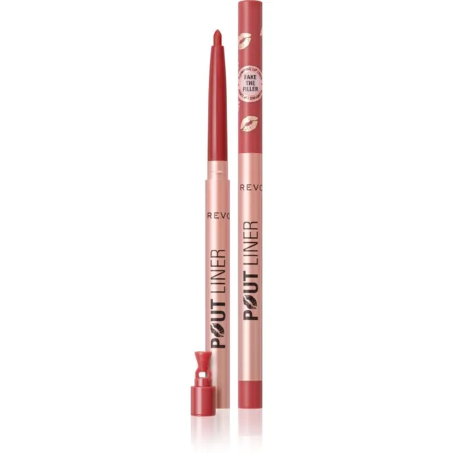 Revolution Pout Liner Huulepliiats maksimaalse kohevuse jaoks varjund Melba Warm Peach 0.2 g