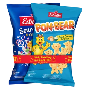 Estrella 180g + kartulisn. Pom-Bear 65g