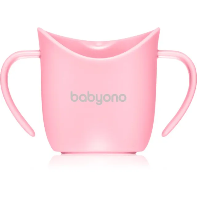BabyOno Be Active Ergonomic Training Cup treeningkupp käepidemetega Pink 6 m+ 1 tk