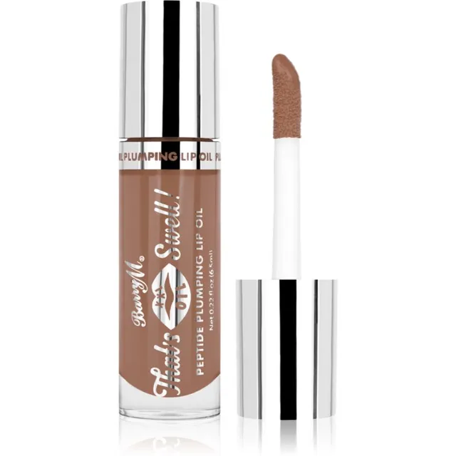 Barry M That's Swell! Peptide Plumping Lip Oil Huuleõli volüümi andva efektiga varjund Taupe Touch 6.5 ml