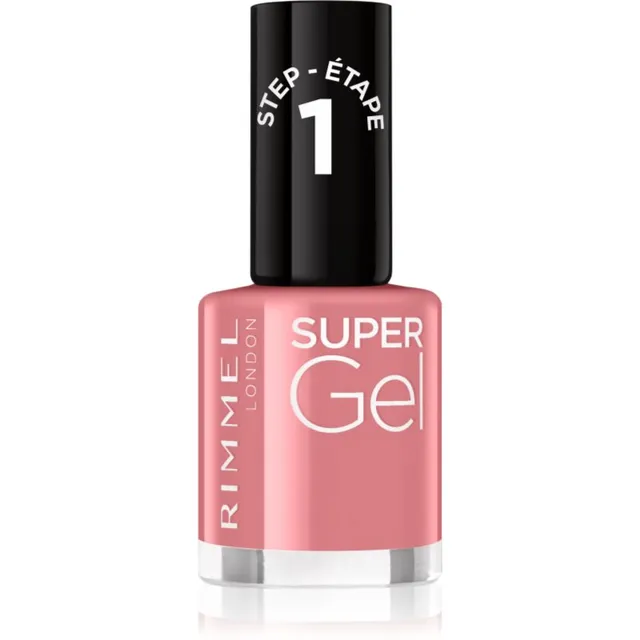 Rimmel Super Gel Geelküünelakk ilma UV / LED-lampide kasutamiseta varjund 035 Pop Princess Pink 12 ml
