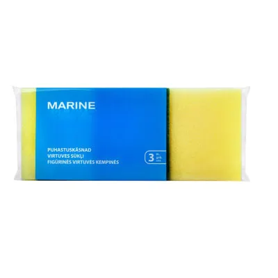 Küürimissvamm Marine 3 tk 7x8,5x4,5cm