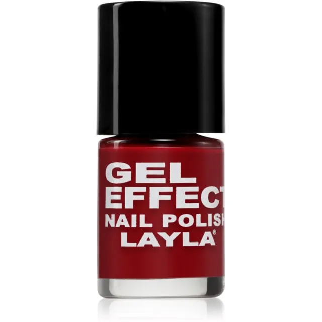 Layla Cosmetics Gel Effect Geelküünelakk varjund N.06 Power Red 10 ml