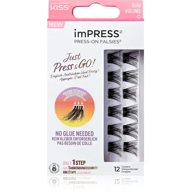 KISS imPRESS Just Press & GO ! Ripsmetutikud Bold Volume C 12 tk