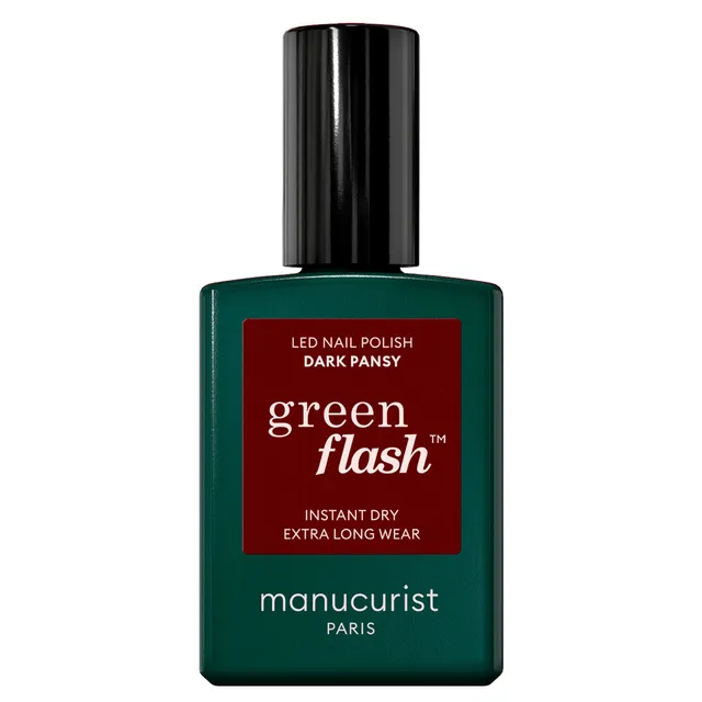 MANUCURIST Green Flash Led Nail Polish Dark Pansy 15ml