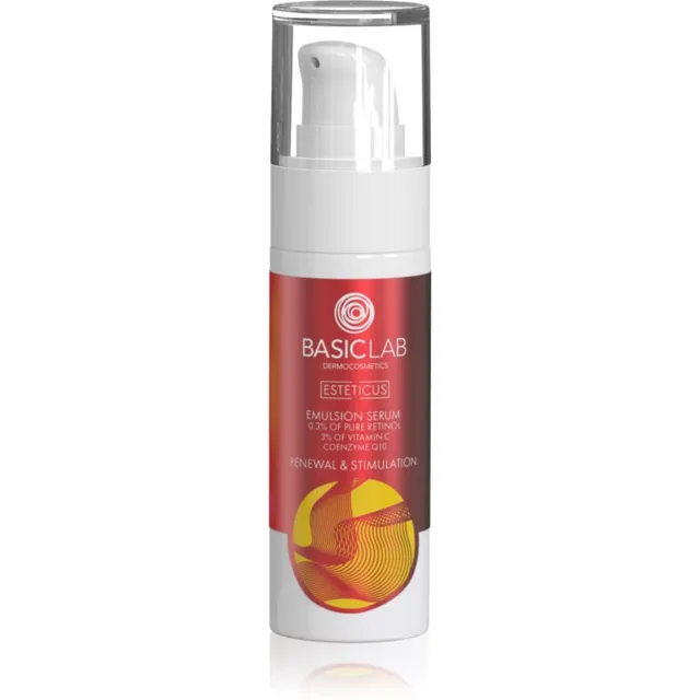 BasicLab Dermocosmetics Esteticus Tekstuuri taastav ööemulsioon 0.3% Pure Retinol 30 ml
