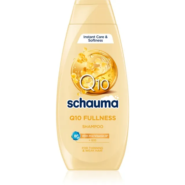 Schwarzkopf Schauma Q10 Fullness Šampoon õhukestele ja õhenevatele juustele Q10 koeensüümiga 400 ml