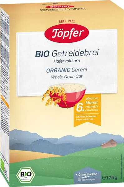 Täistera kaerahelbed imikutele alates 6. elukuust, ökoloogiline