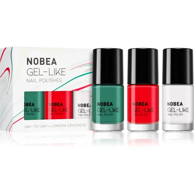 NOBEA Day-to-Day 3-Piece Gel-like Nail Polish set Küünelakikomplekt 3x6 ml
