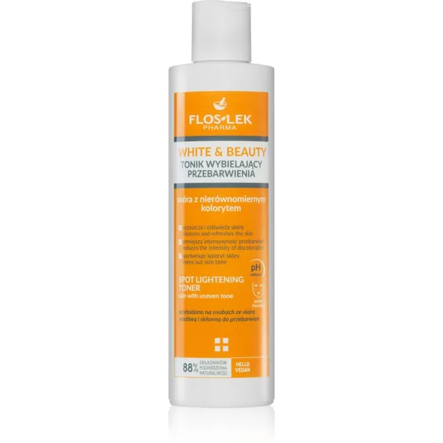 FlosLek Pharma White & Beauty Näovesi pigmendilaikude vähendamiseks 225 ml