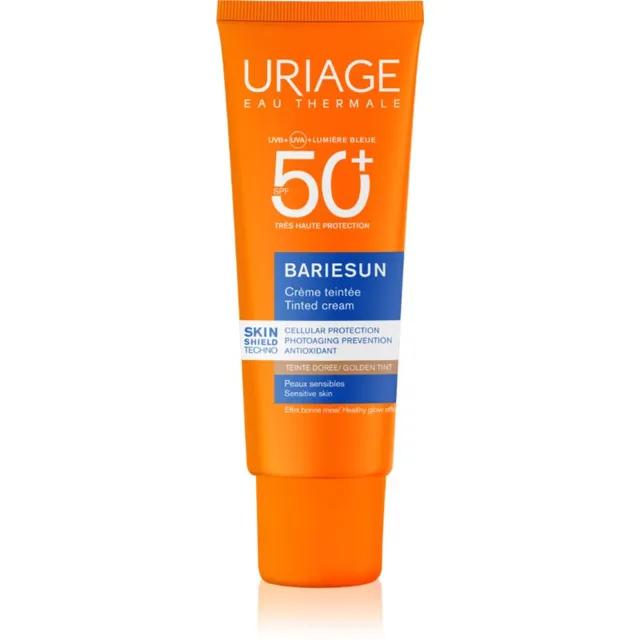 Uriage Bariésun Tinted Cream SPF 50+ Tooniv kaitsekreem näole SPF 50+ varjund Golden tint 50 ml