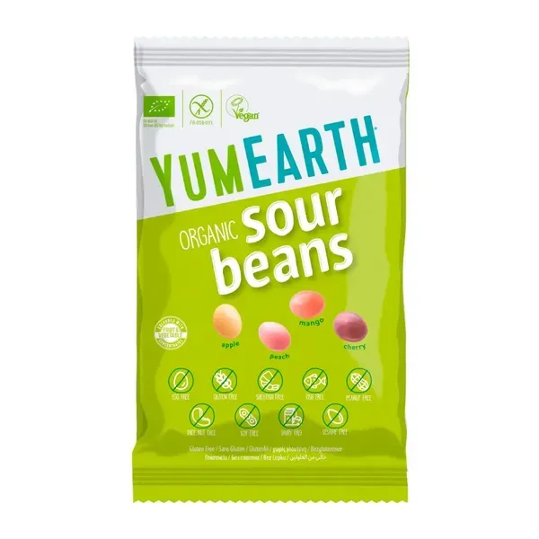 Kummikommid SOUR BEANS, ökoloogilised
