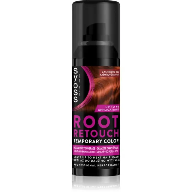Syoss Root Retoucher Juuksejuurte toonija pihustiga varjund Cashmere Red 120 ml
