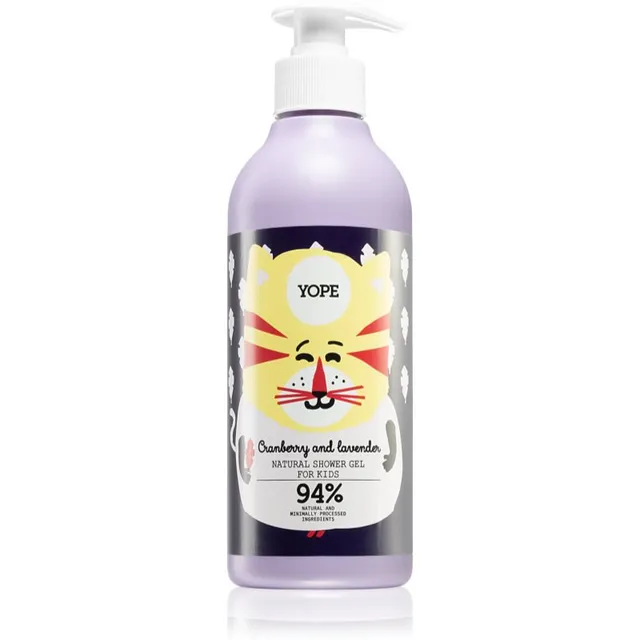 Yope Cranberry & Lavender Intensiivne niisutav dušigeel lastele 400 ml