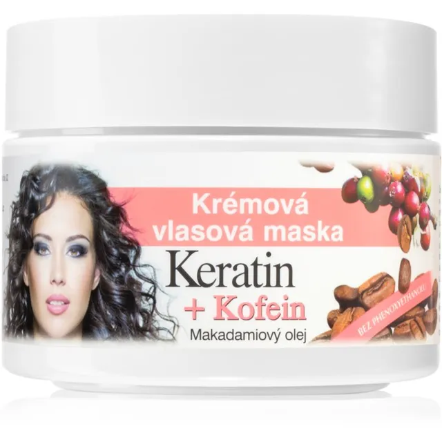 Bione Cosmetics Keratin + Caffeine Kreem-mask juustele 260 ml