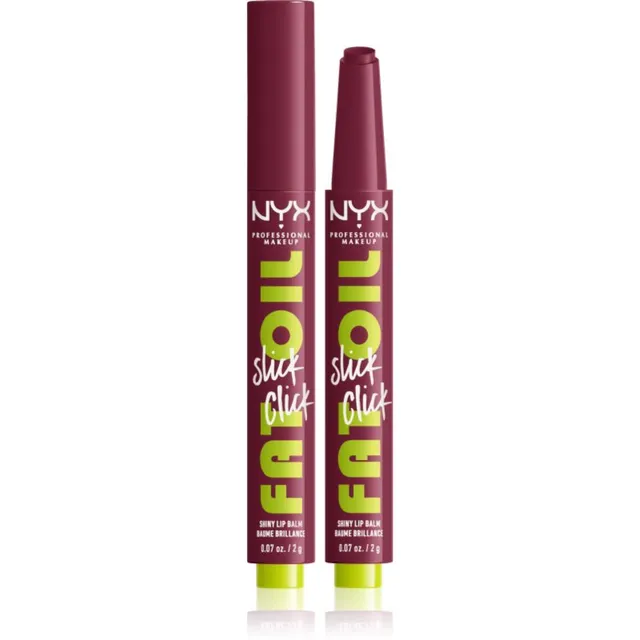 NYX Professional Makeup Fat Oil Slick Click Toonitud huulepalsam varjund 09 That's Major 2 g
