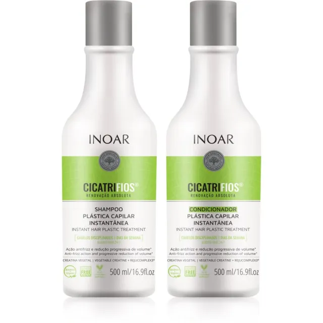 INOAR CicatriFios komplekt kahjustatud ja habrastele juustele 2x500 ml