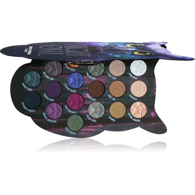 Jeffree Star Cosmetics Artisty Palette Night Owl Lauvärvipalett 18x1 g