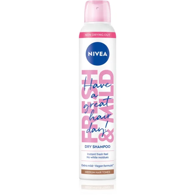 NIVEA Fresh Revive Kuivšampoon maksimaalse kohevuse jaoks Medium Tones 200 ml