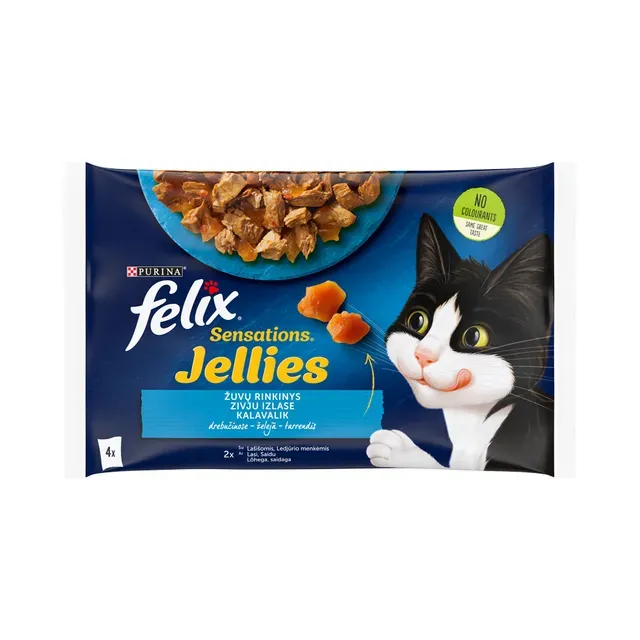 Täissööt. Sensations kiisueine kalavalik tarrendis, FELIX, 340g