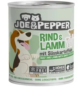 Joe & Pepper konserv koerale, veise- ja lambalihaga (Mac's)