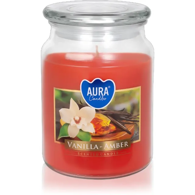 BISPOL Vanilla & Amber lõhnaküünal 500 ml