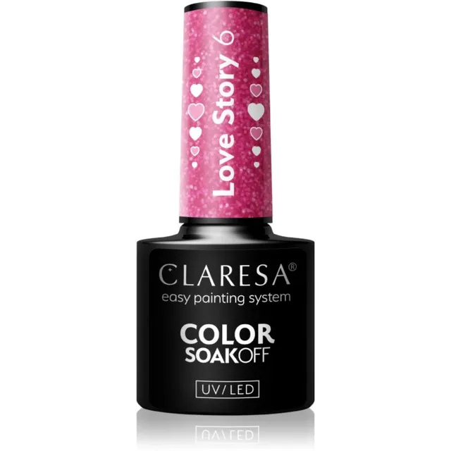 Claresa SoakOff UV/LED Color Love Story Geelküünelakk varjund 6 5 g