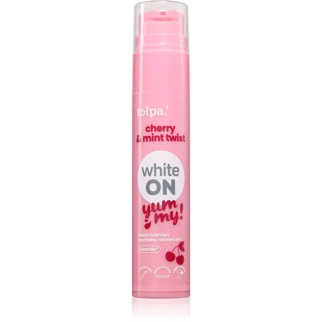 Tołpa On White Yummy Valgendav hambapasta maitse Cherry & Mint 60 g