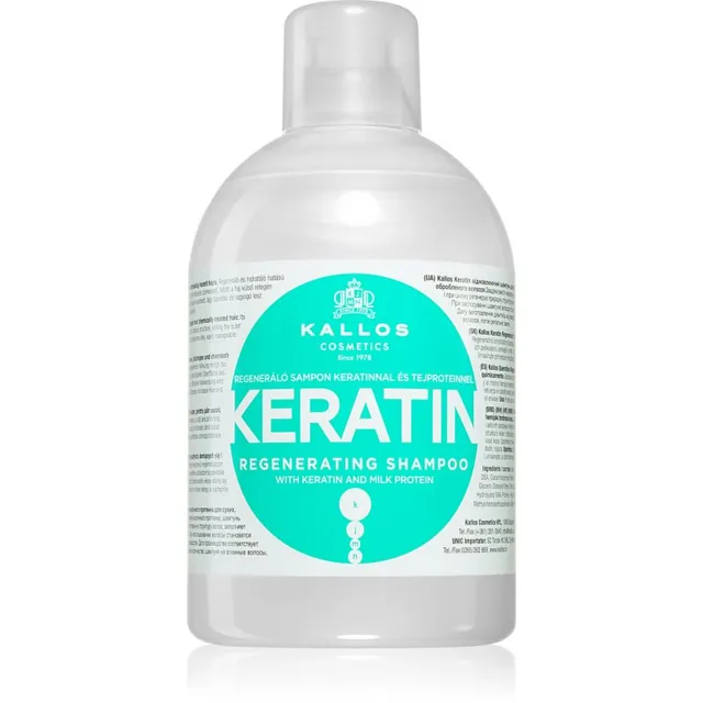 Kallos KJMN Professional Keratin Šampoon keratiiniga 1000 ml